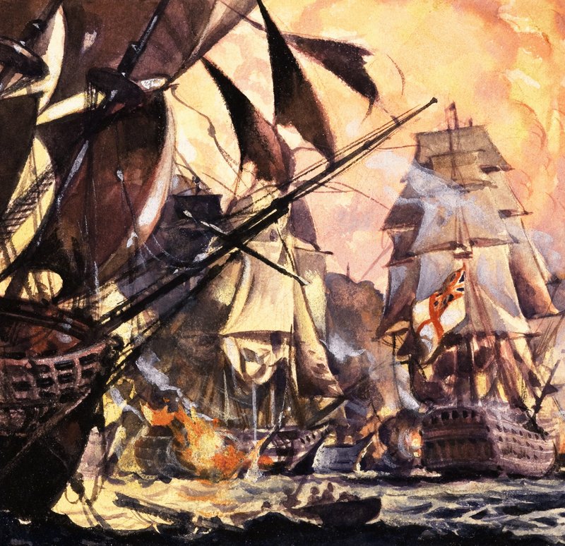 Slaget ved Trafalgar av English School