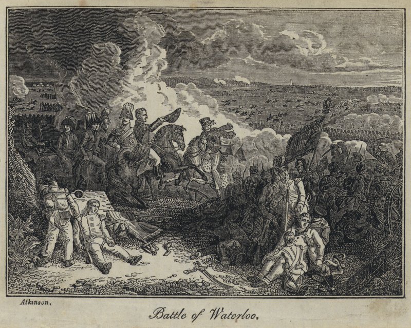 Slaget ved Waterloo (gravering) av English School