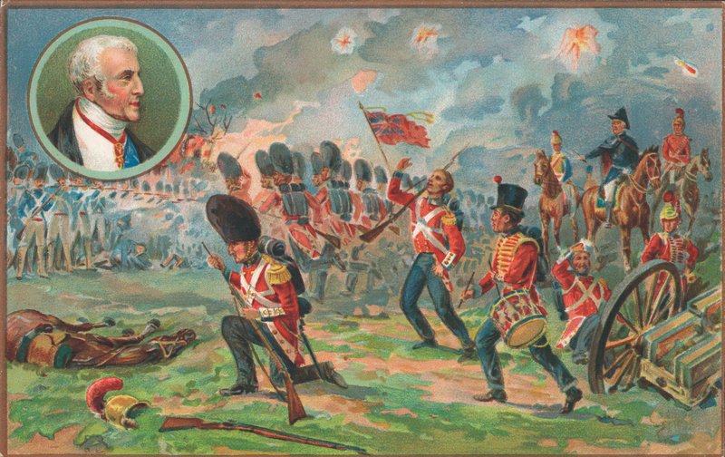 Slaget ved Waterloo, 18. juni 1815 av English School