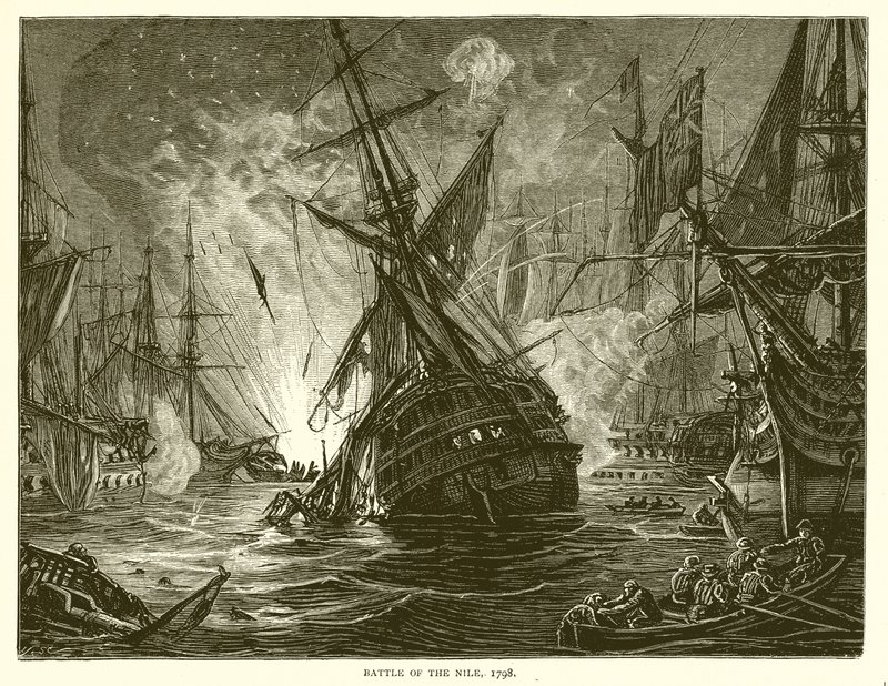 Slaget ved Nilen, 1798 av English School