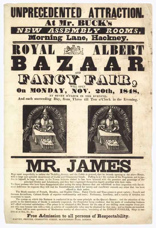 Bazaar and Fancy Fair, 20. november 1848 av English School