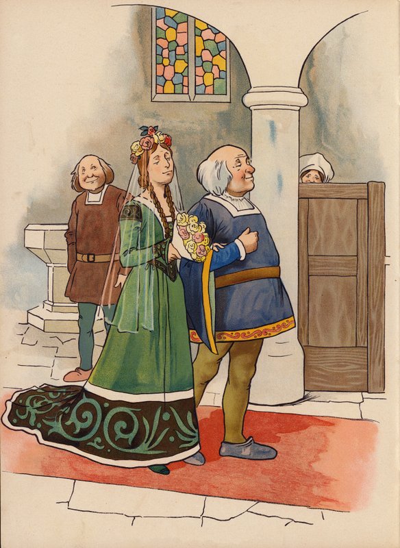 Bedre sent enn aldri (chromolitho) av English School