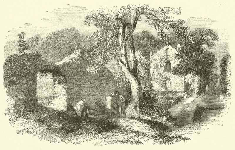 Bindon Abbey (gravering) av English School