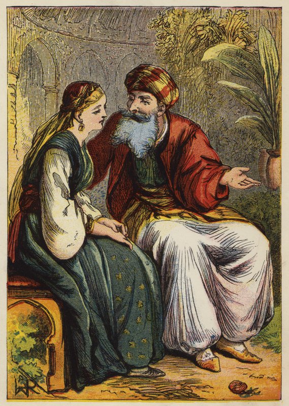 Blått skjegg (farge litho) av English School