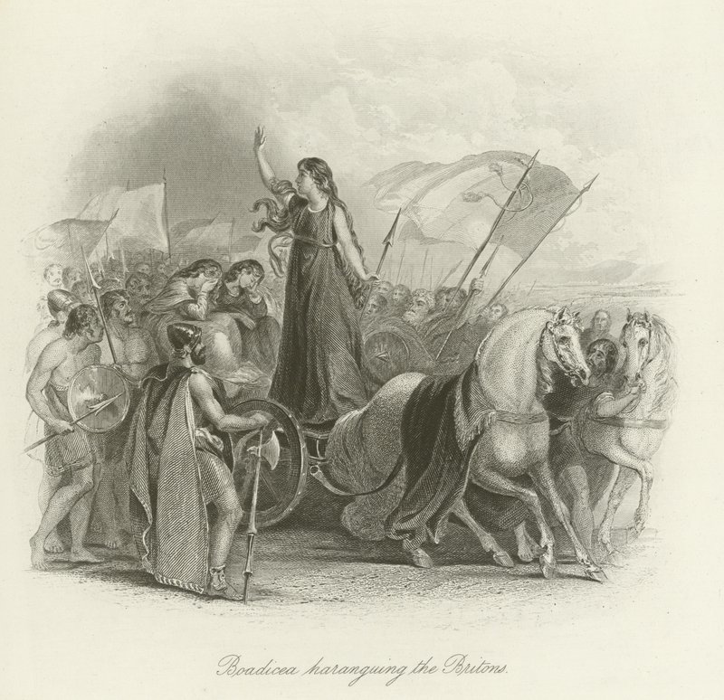 Boadicea harangert britene av English School