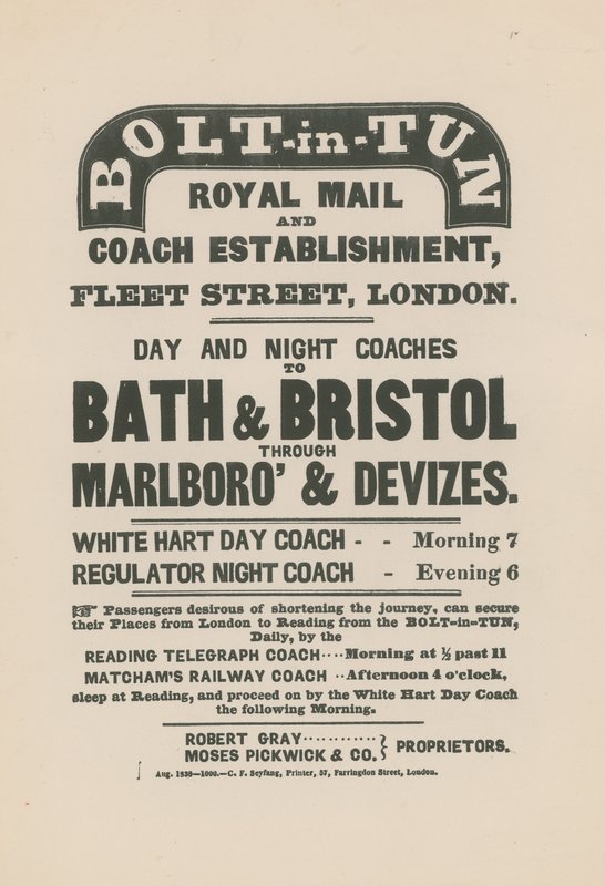 Bolt-in-Tun Royal Mail and Coach Establishment av English School