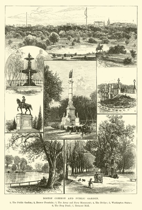 Boston Common og Public Garden av English School