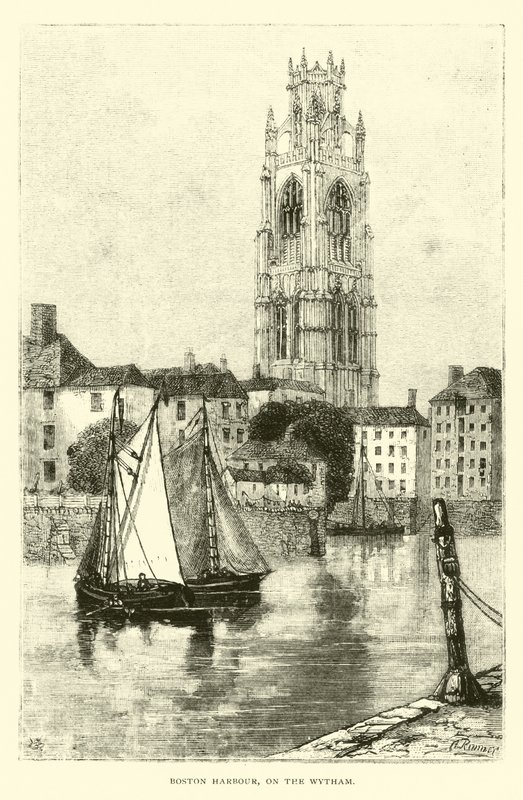 Boston Harbour, på Wytham av English School