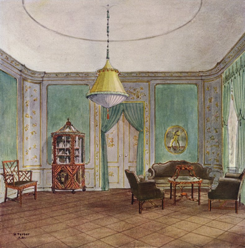 Boudoir (farge litho) av English School