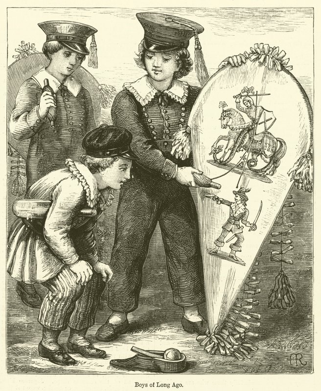 Boys of Long Ago (gravering) av English School