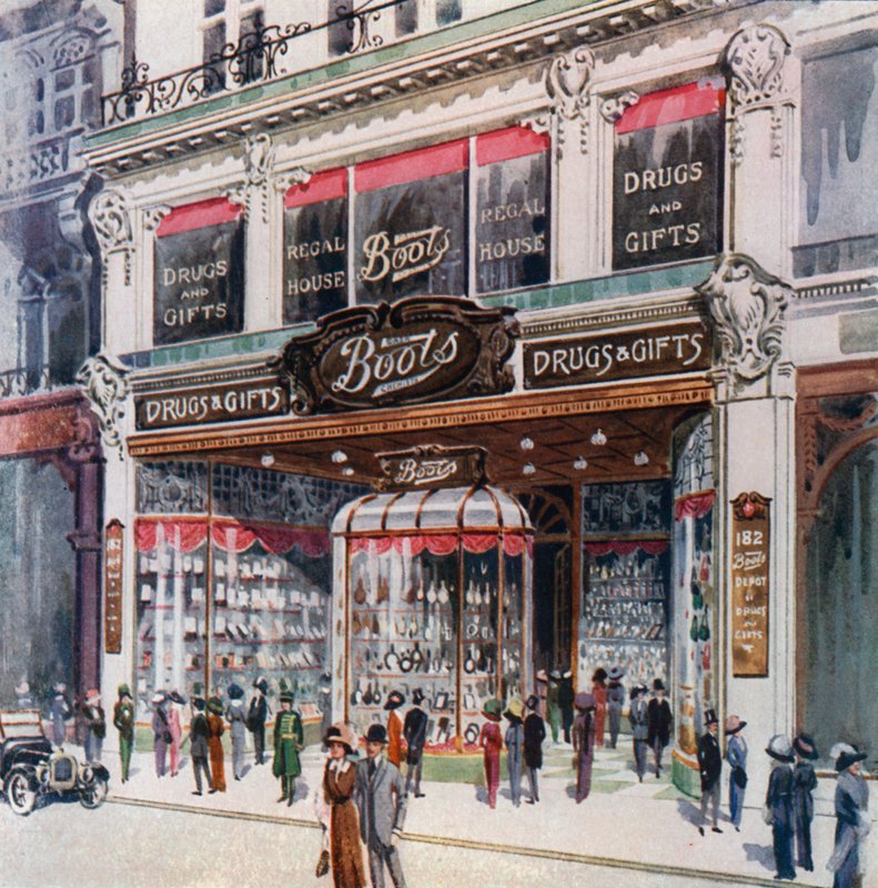 Branch of Boots på 182 Regent Street av English School