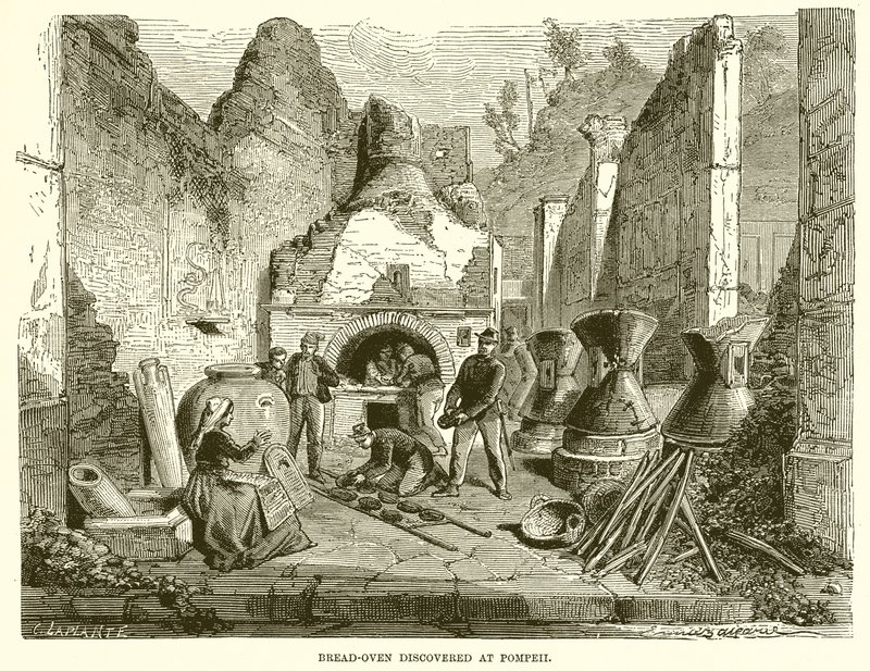 Brødovn oppdaget i Pompeii av English School