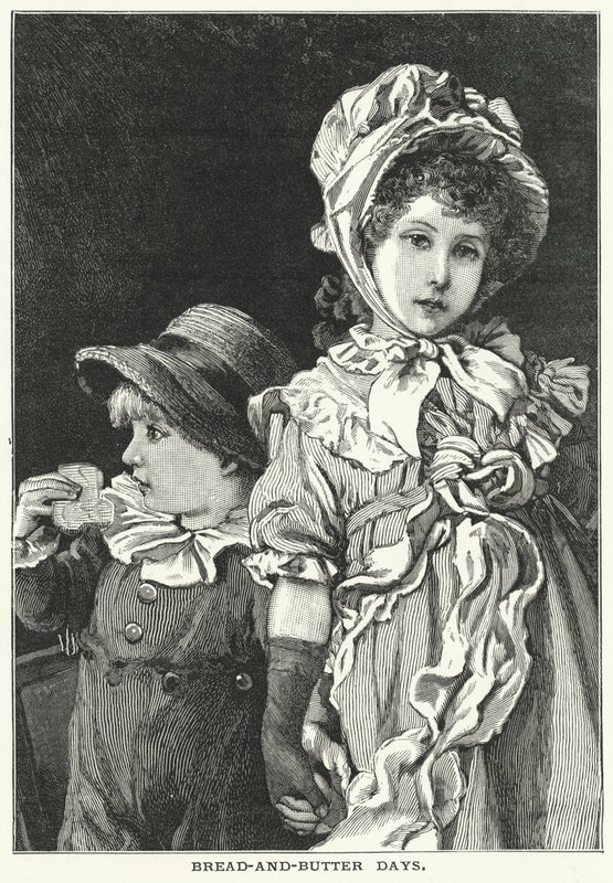 Brød-og-smør-dager (gravering) av English School