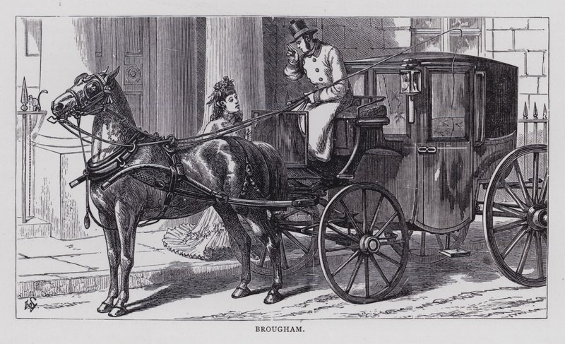 Brougham (gravering) av English School