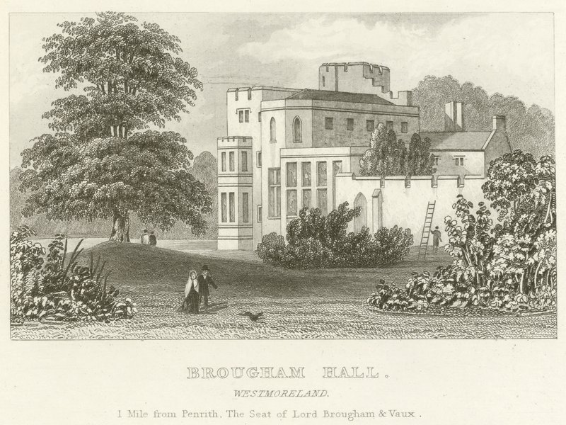 Brougham Hall, Westmoreland (gravering) av English School