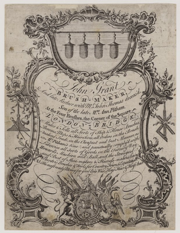 Børstemaker, John Grant, byttekort av English School