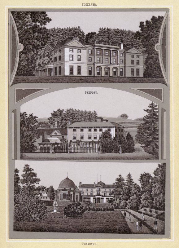 Buckland; Penpont; Pennoyre (litho) av English School