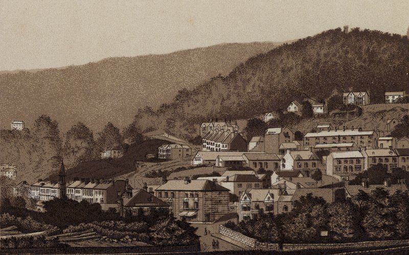 Buxton: Matlock Bath (litho) av English School