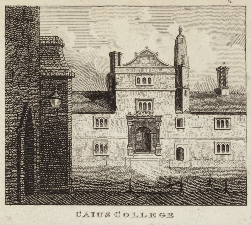 Caius College, en del av Cambridge University av English School