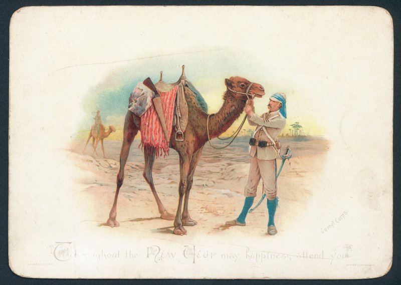 Camel Corps julekort av English School