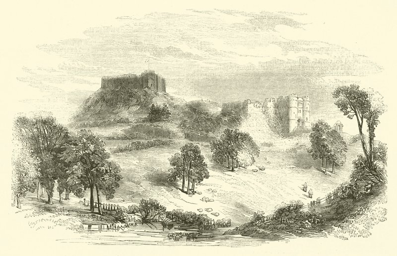 Carisbrook Castle (gravering) av English School