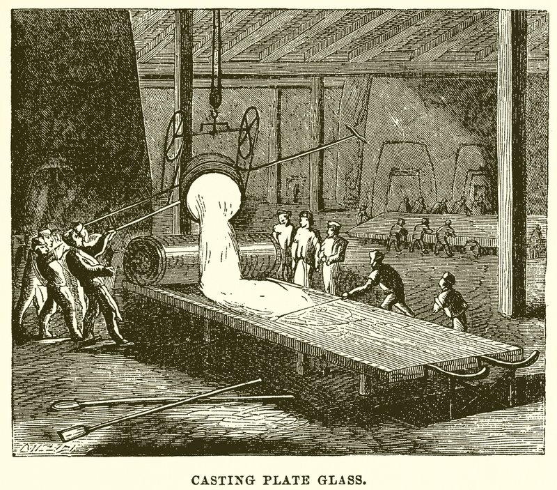 Støpeplate Glass av English School