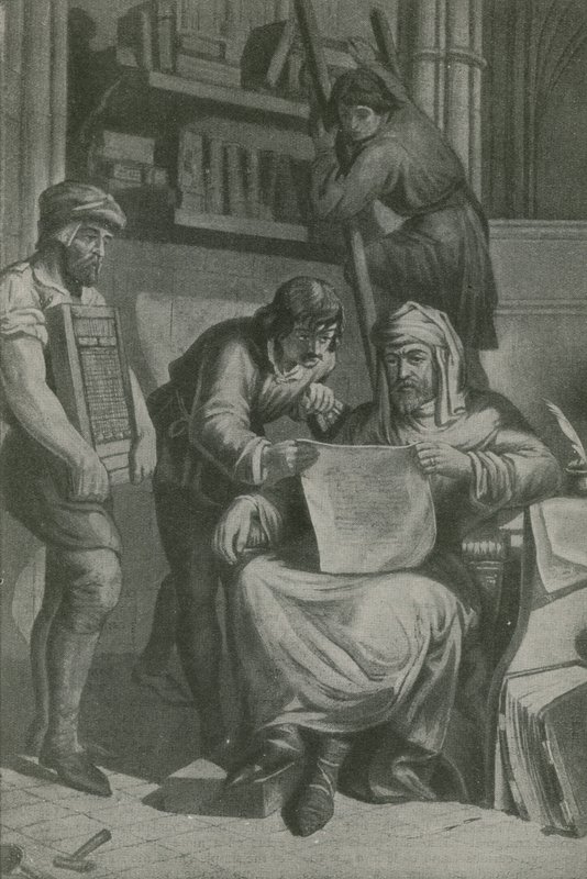 Caxton undersøker sitt første bevis av English School