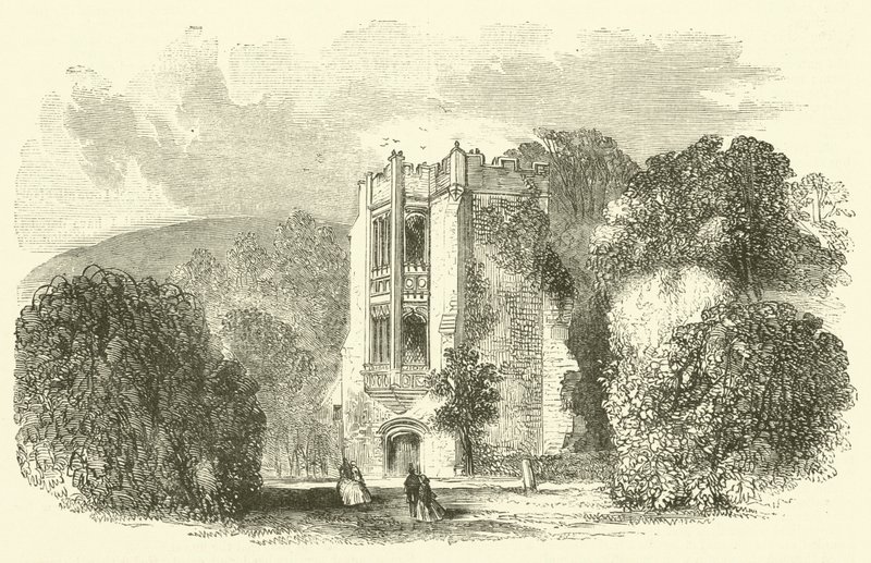 Cerne Abbey (gravering) av English School