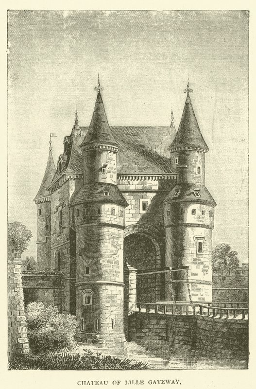 Chateau of Lille Gateway (gravering) av English School