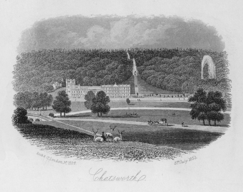 Chatsworth (gravering) av English School