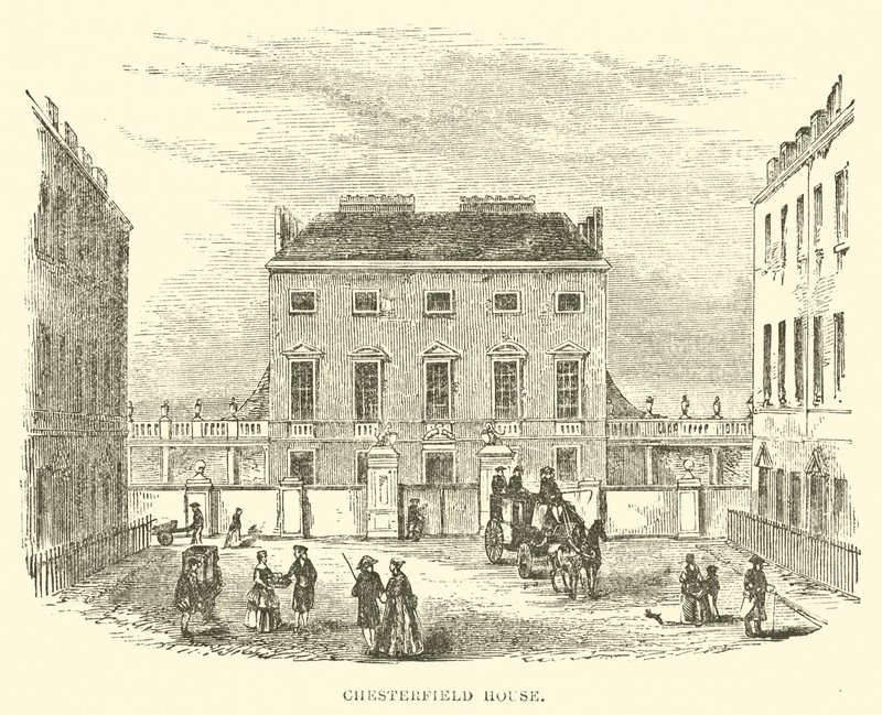 Chesterfield House (gravering) av English School