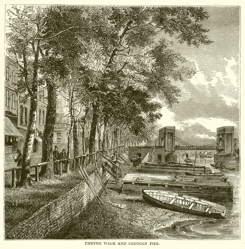 Cheyne Walk og Cadogan Pier av English School