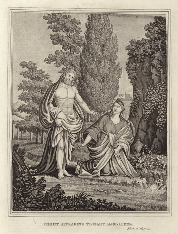 Kristus viser seg for Maria Magdalena av English School