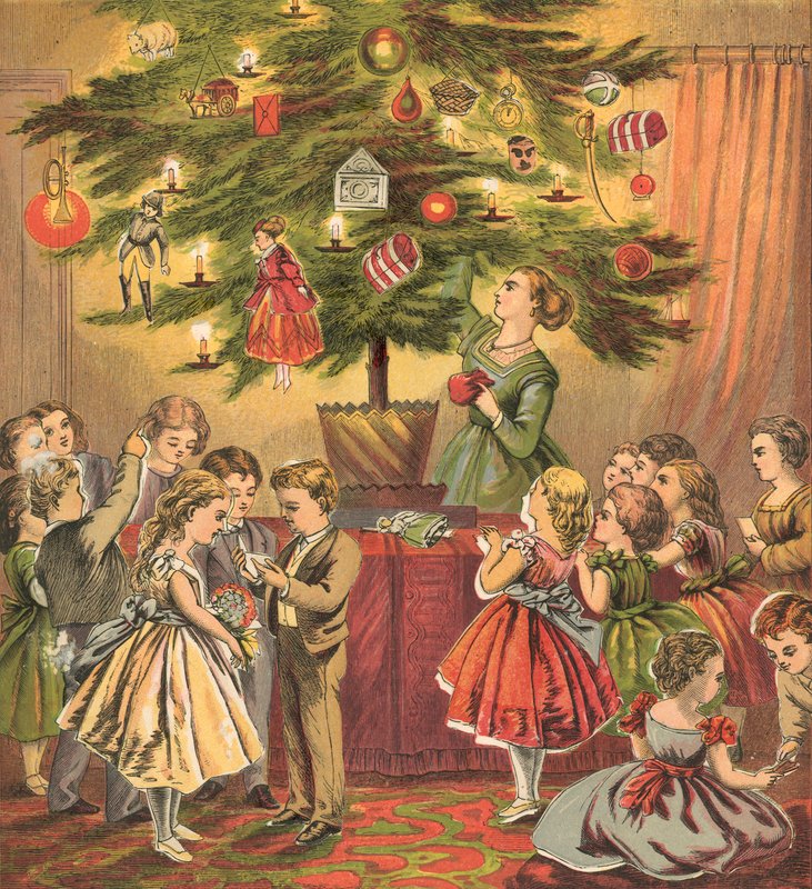 Juletre og julegaver av English School