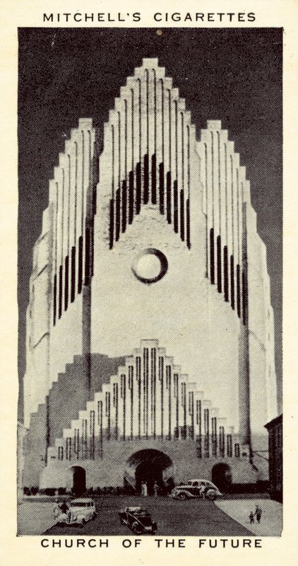 Fremtidens kirke (litho) av English School