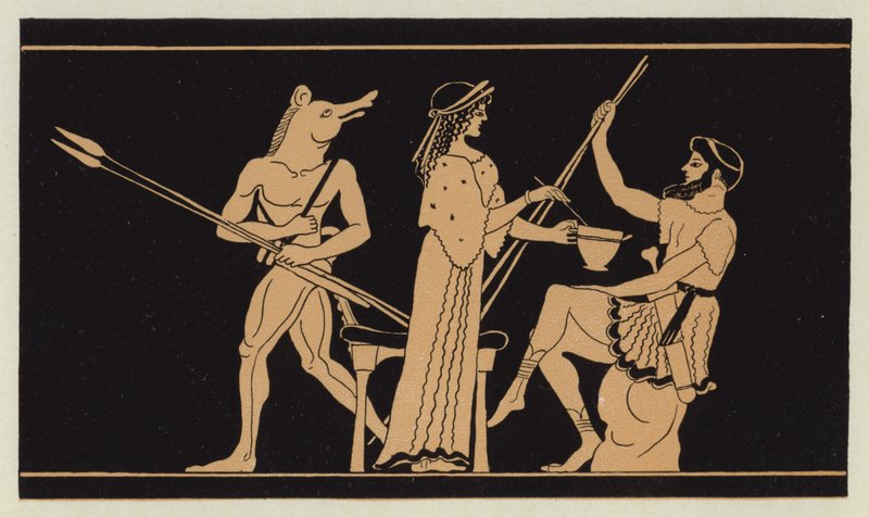 Circe tilbyr den fortryllede drinken til Ulysses av English School