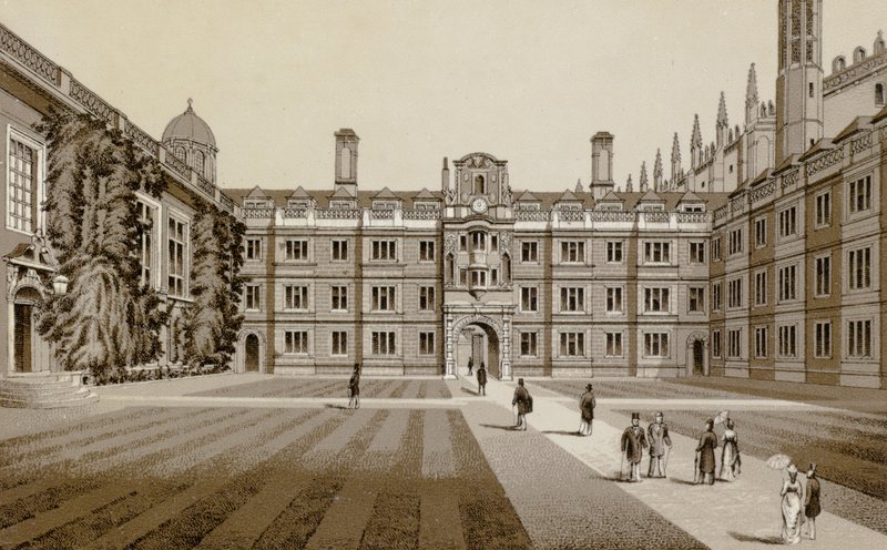 Clare College (litho) av English School
