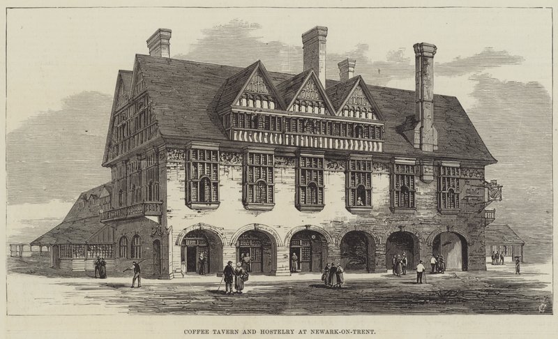 Coffee Tavern and Hostelry at Newark-on-Trent (gravering) av English School