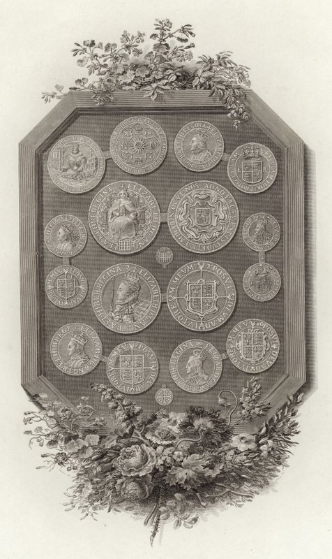 Mynter av dronning Elizabeth I av English School