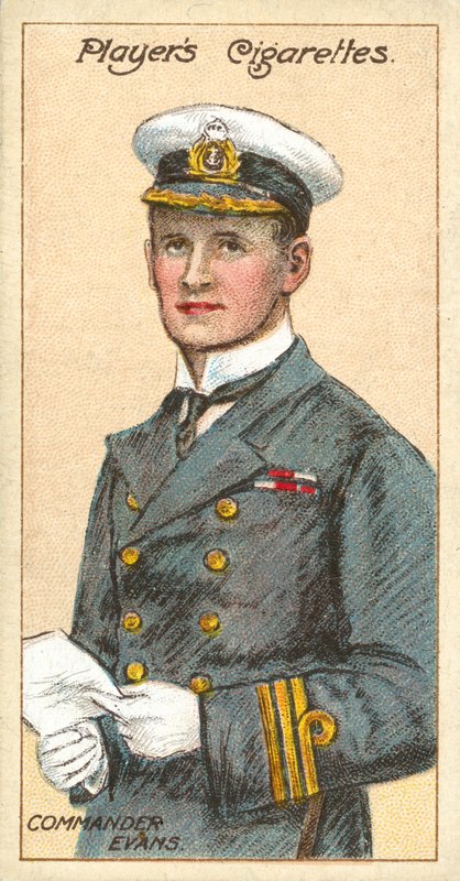 Kommandør Evans (chromolitho) av English School