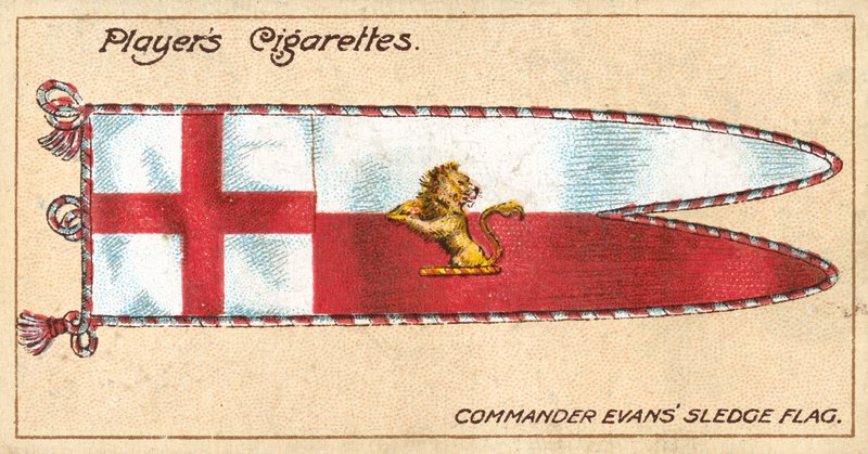 Kommandør Evans' Sledge Flag (chromolitho) av English School