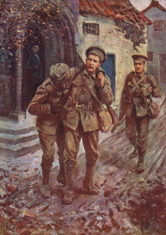 Comrades in Arms (farge litho) av English School