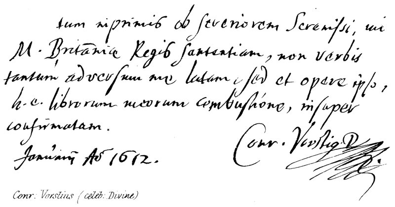 Conrad: Vorstius (kjendis: Divine) av English School