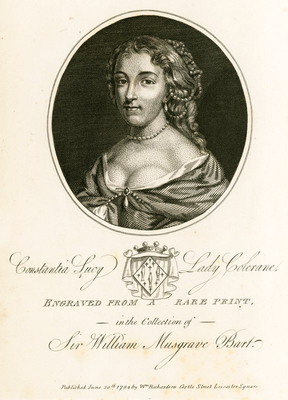 Constantia Lucy, Lady Colerane av English School