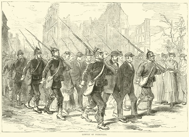 Konvoi av fanger, oktober 1870 av English School