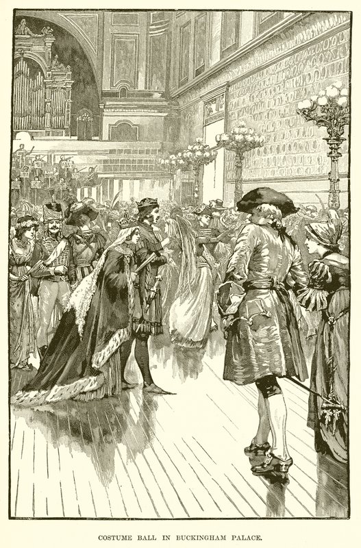 Kostymeball i Buckingham Palace av English School