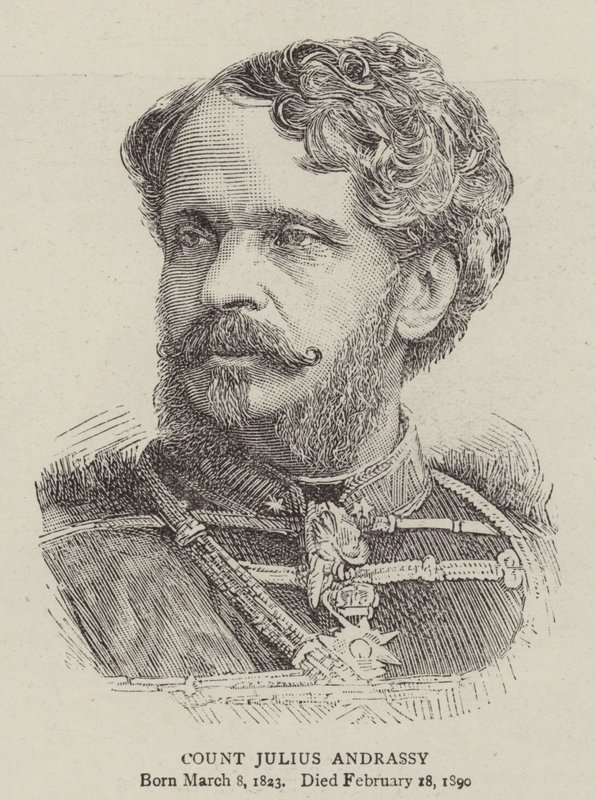 Grev Julius Andrassy (gravering) av English School