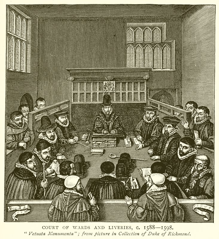 Court of Wards and Liveries, ca. 1588--1598 av English School