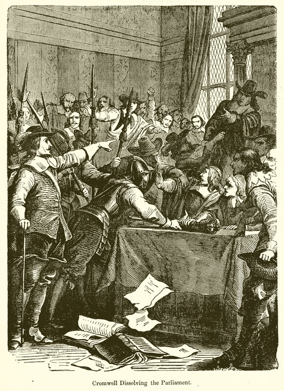 Cromwell oppløser parlamentet av English School