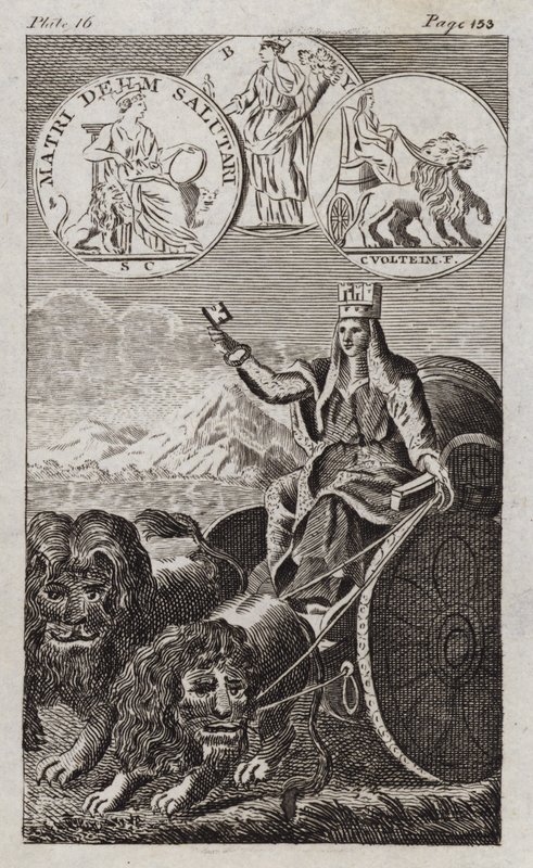Cybele (gravering) av English School